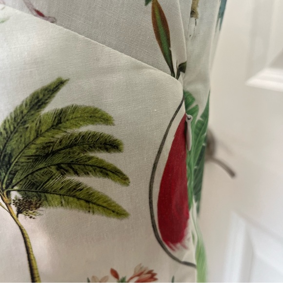 Vilagallo Jungle Tropical Print Sleeveless Dress White US Sz 4 - Picture 7 of 16